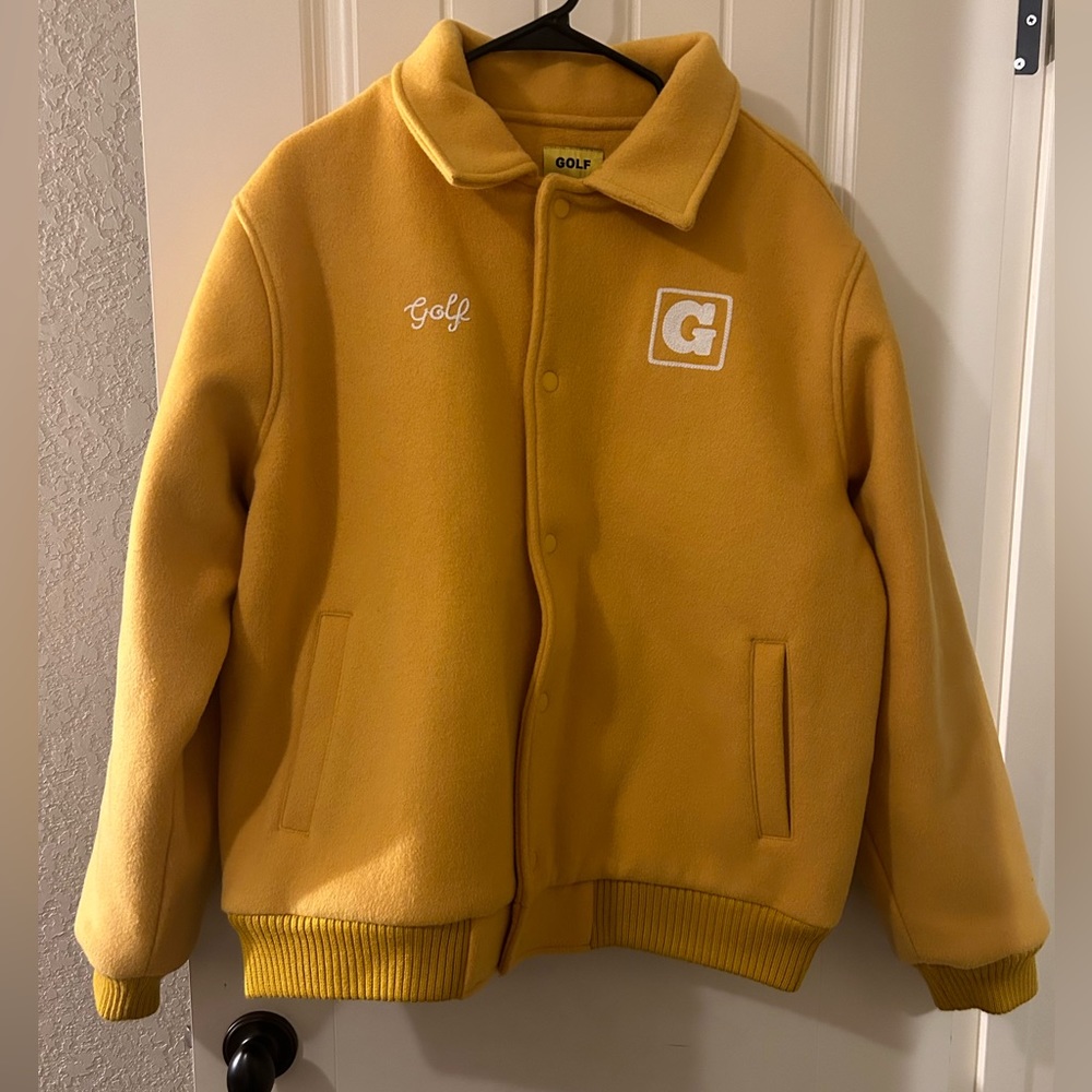 Golf Wang Yellow Golfmatic Wool Bomber